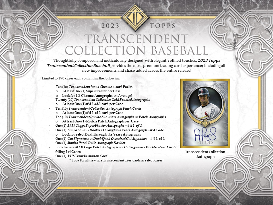Topps Transcendent Collection hobby box