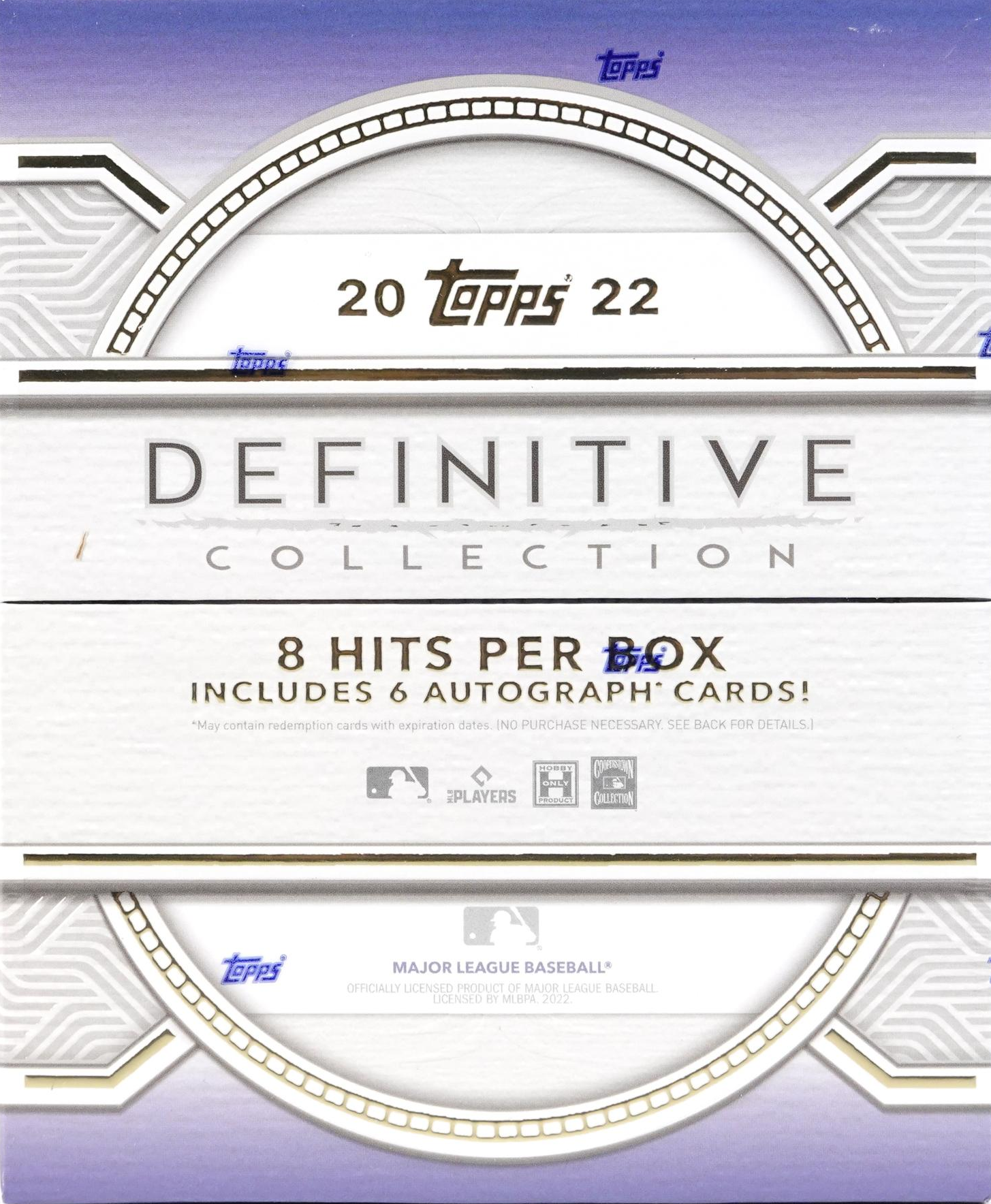 2022 Topps Definitive Collection hobby box