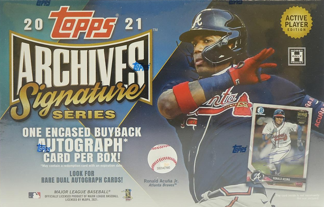 2021 Topps Archives Signature Series Active Player Edition hobby box