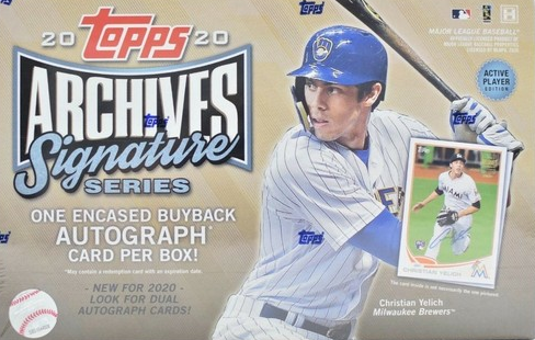 2020 Topps Archives Signature Series Active Player Edition hobby box