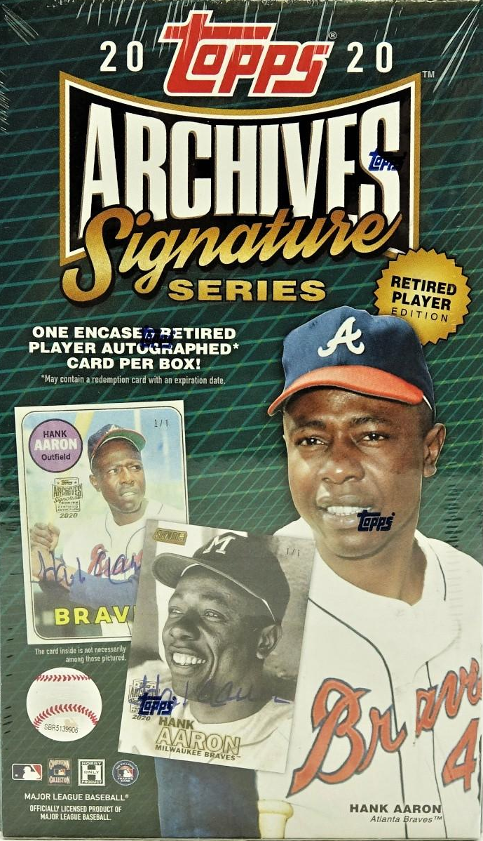2020 Topps Archives Signature Series Retired Player Edition hobby box
