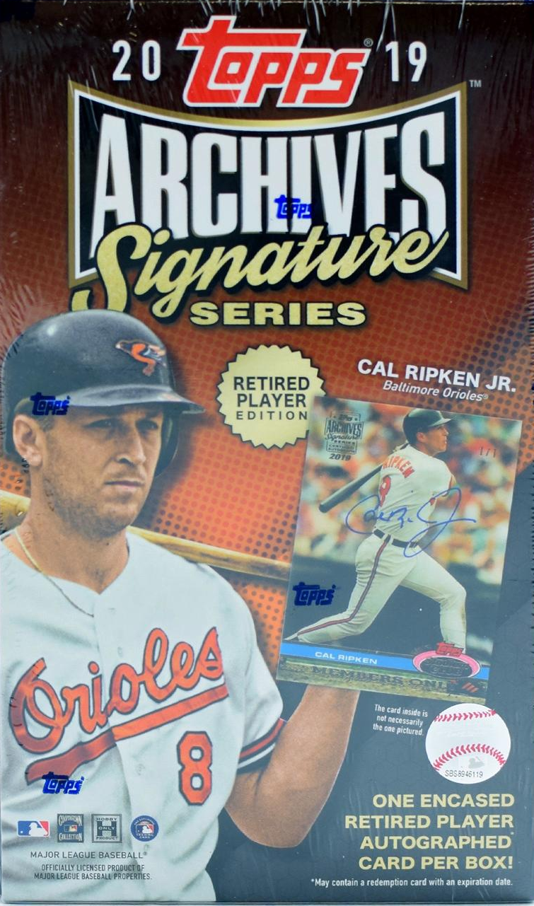 2019 Topps Archives Signature Series Retired Player Edition hobby box