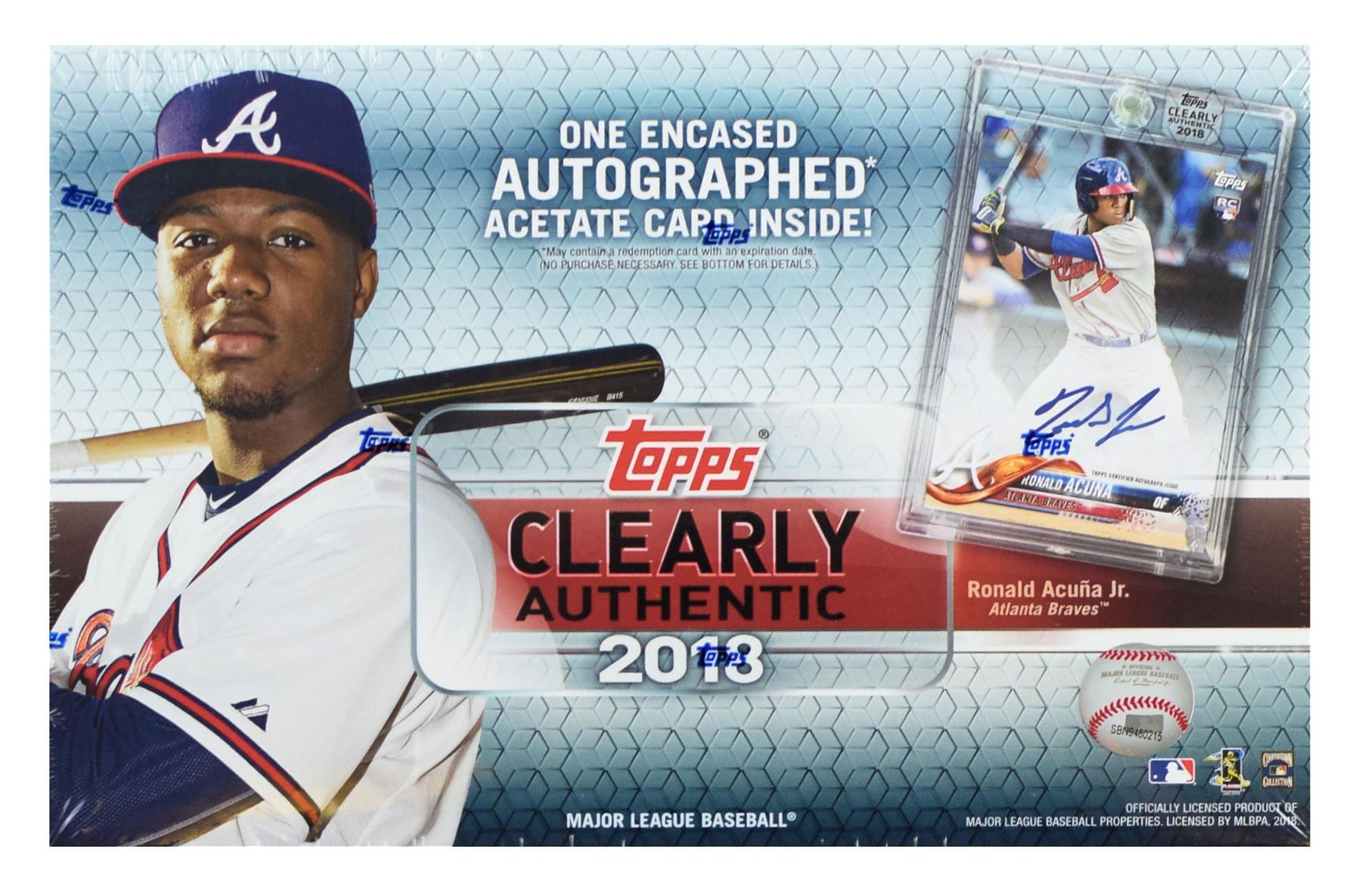 2018 Topps Clearly Authentic hobby box