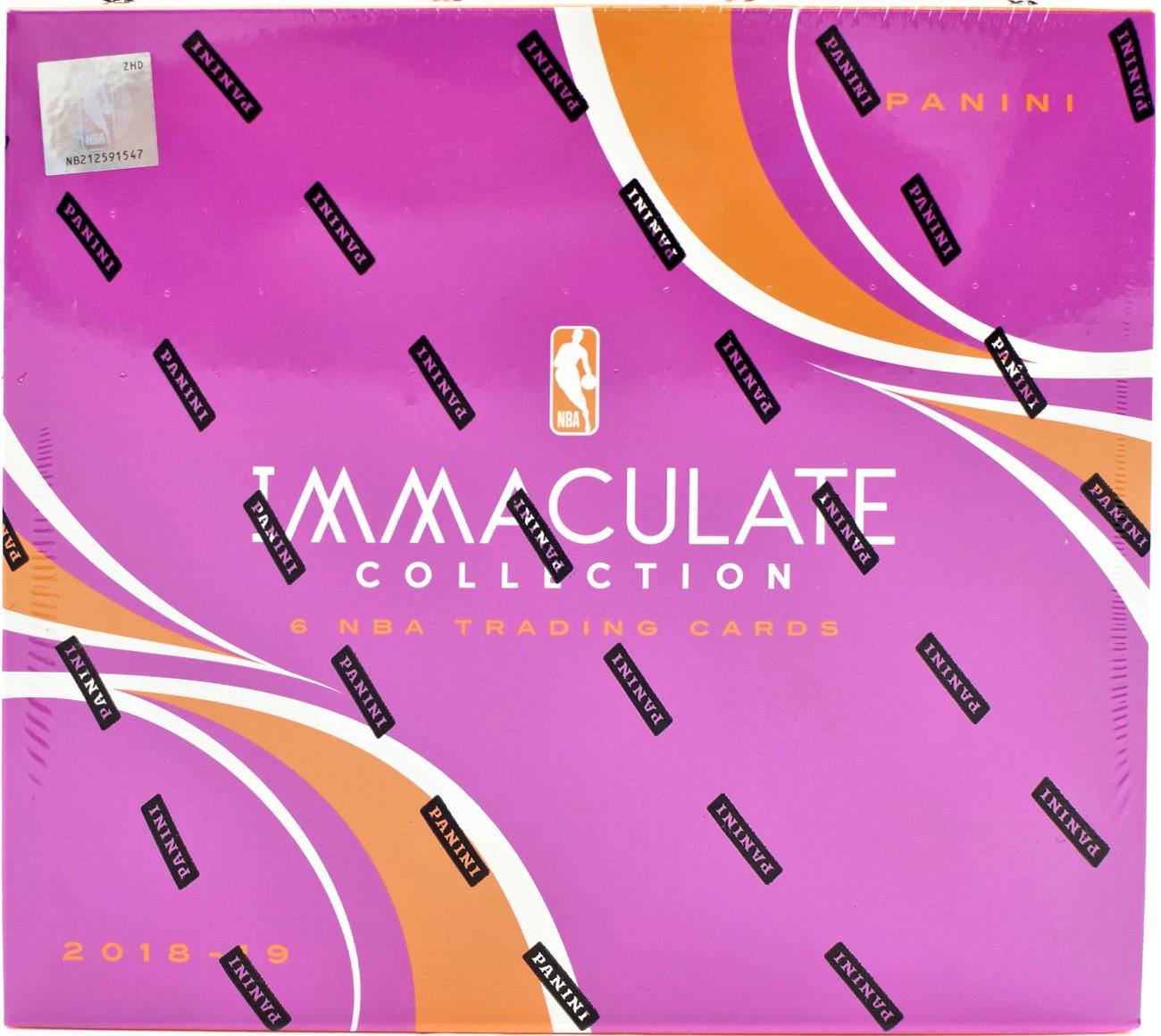 2018-19 Panini Immaculate Collection hobby box