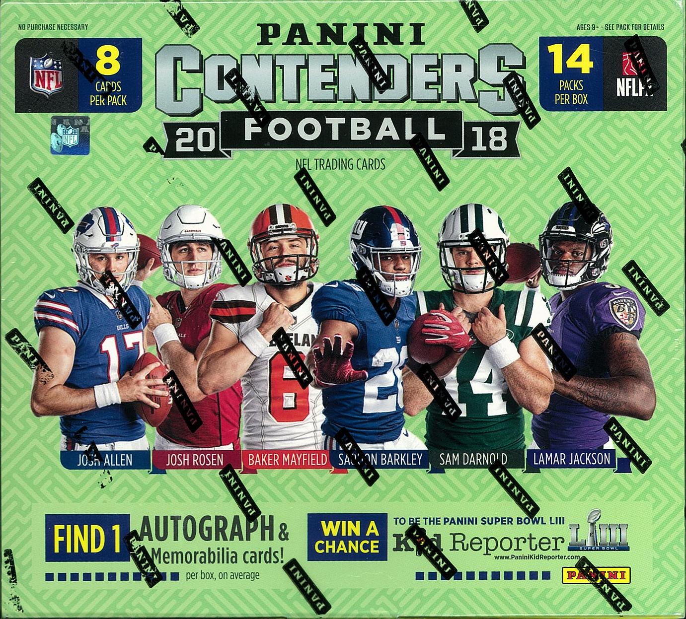2018 Panini Contenders hobby box