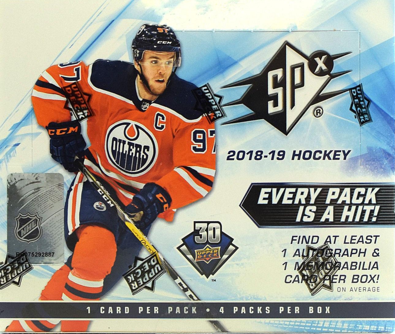 2018-19 SPx hobby box