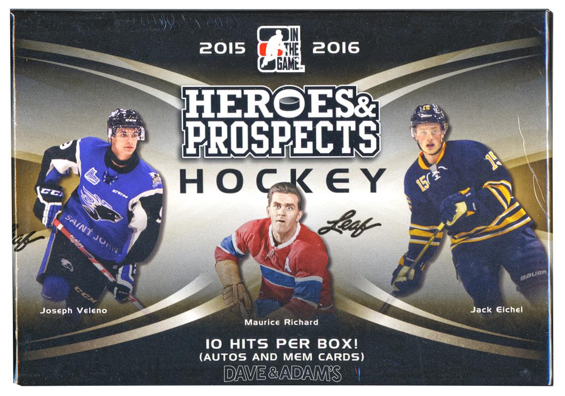 2015-16 Leaf In The Game Heroes & Prospects Hockey hobby box