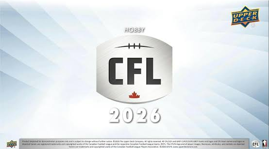 2026 Upper Deck CFL Football hobby box