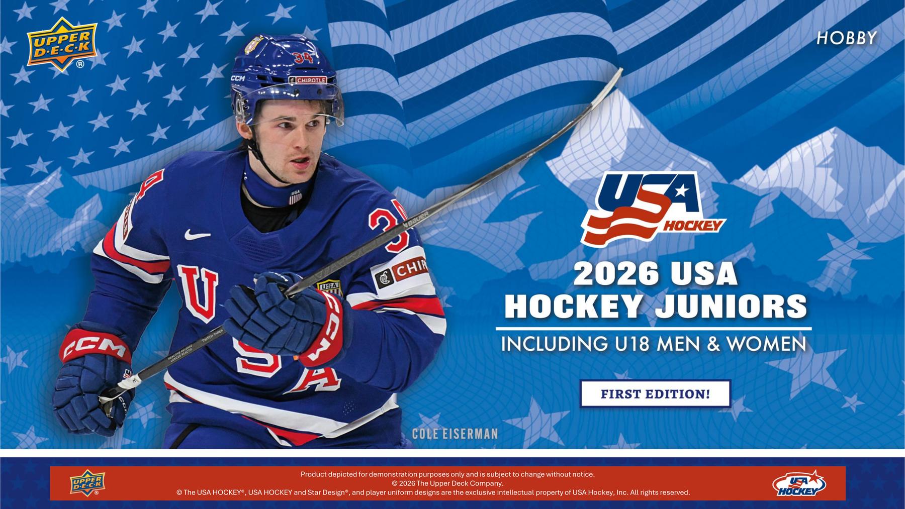2026 Upper Deck Team USA Juniors Hockey hobby box