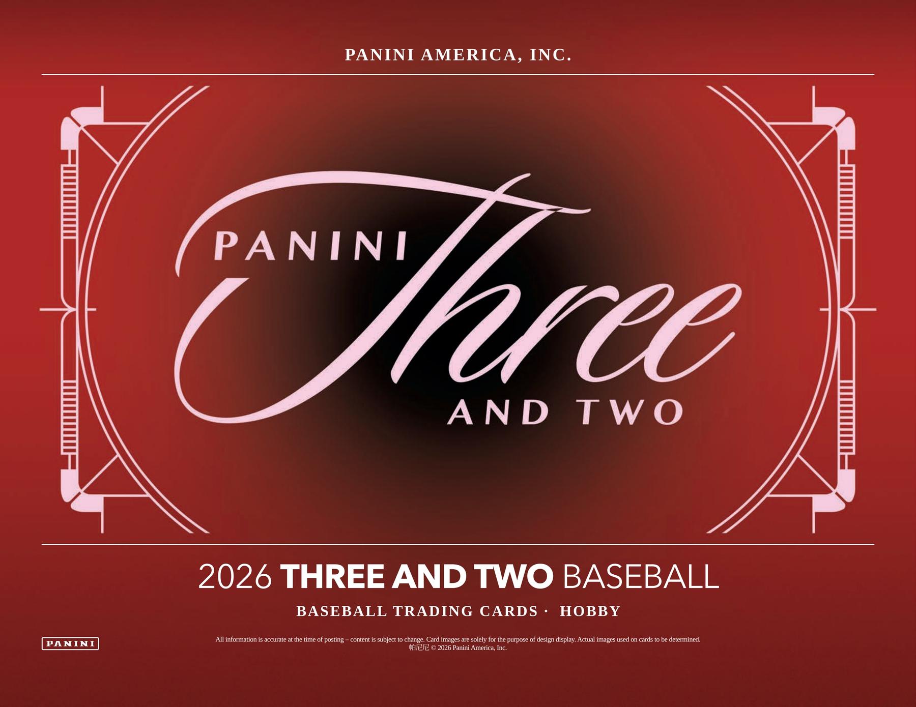 2026 Panini Three and Two Baseball hobby box