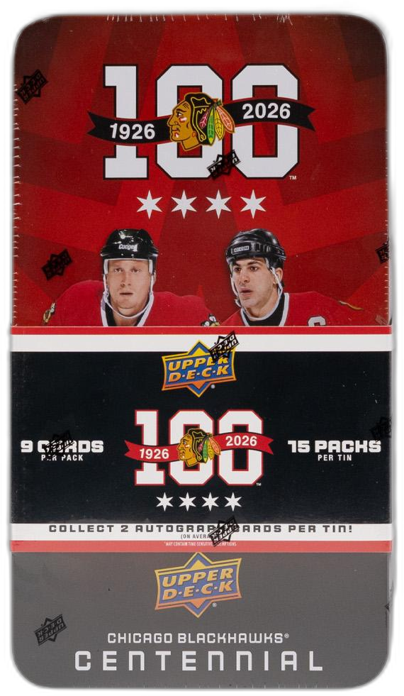 2025-26 Upper Deck Chicago Blackhawks Centennial hobby box