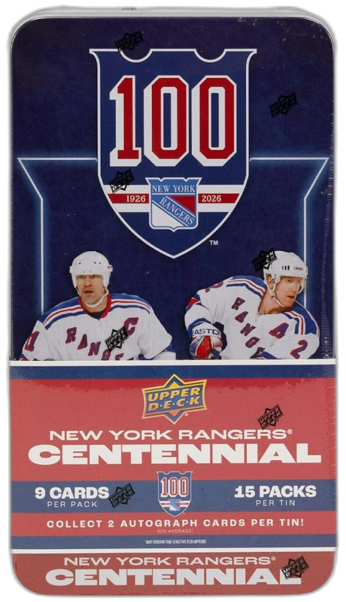 2025-26 Upper Deck New York Rangers Centennial hobby box