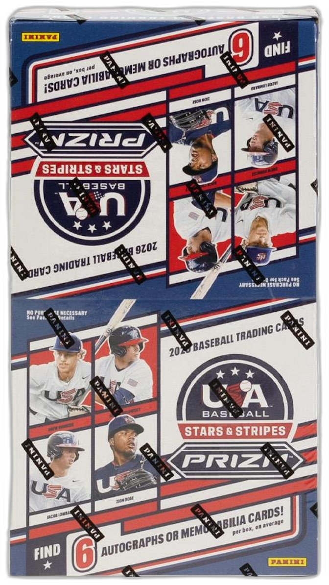 2026 Panini Stars & Stripes Prizm USA Baseball hobby box