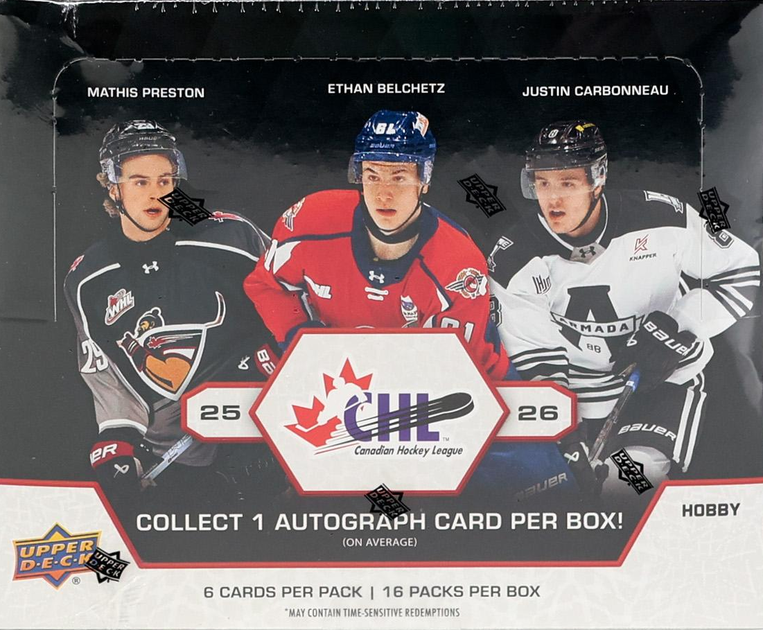 2025-26 Upper Deck CHL Hockey hobby box