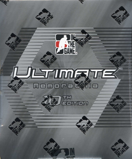 2010-11 In The Game Ultimate Memorabilia hobby box