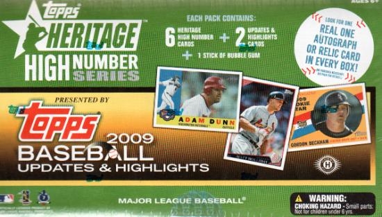 2009 Topps Heritage High Number hobby box