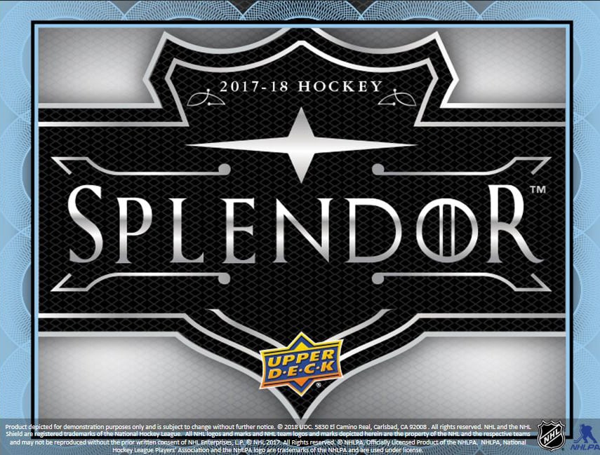 2017-18 Upper Deck Splendor Hockey hobby box
