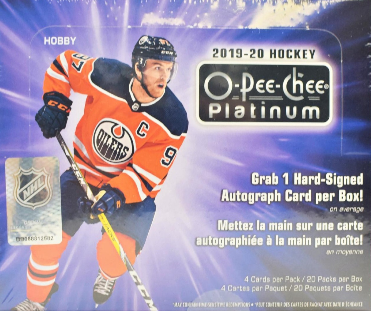 2019-20 O-Pee-Chee Platinum hobby box